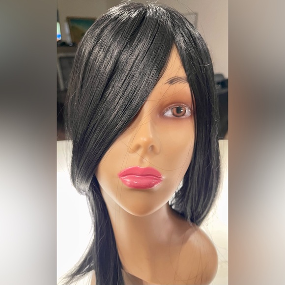 Other - HAIR, 17” Topper, Straight Center part, Swoop bangs, Black